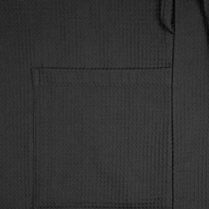 Халат вафельный Kimono, черный, размер M/L