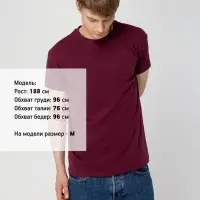 Футболка Regent 150 бордовая, размер M