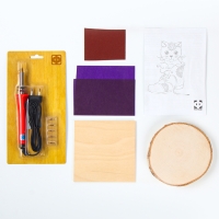 Набор для выжигания на спилах &laquo;Игривый котёнок&raquo;