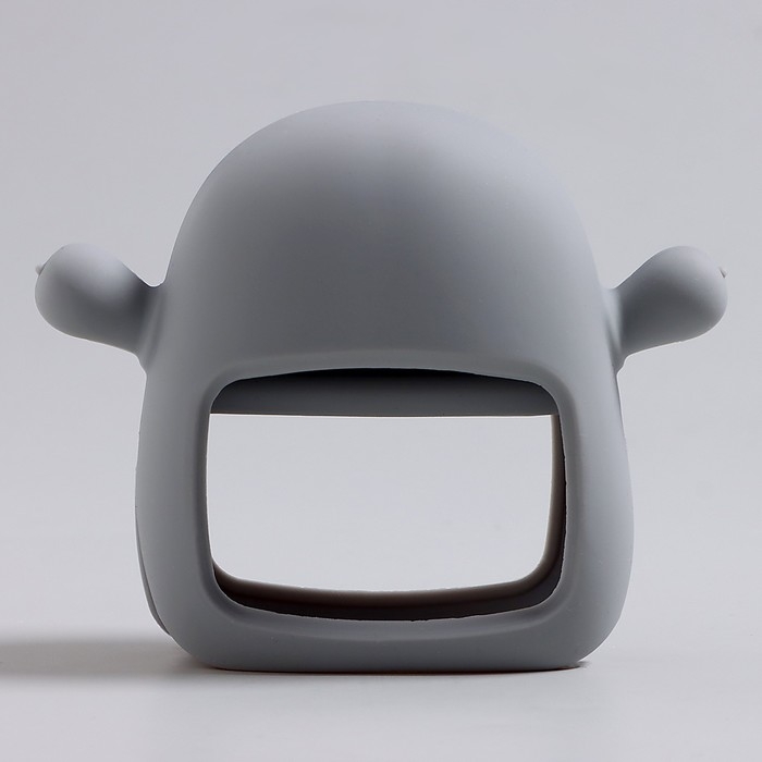 Прорезыватель зубной «Пингвинёнок», в форме соска c ручкой, цвет серый Прорезыватель зубной «Пингвинёнок», в форме соска c ручкой, цвет серый