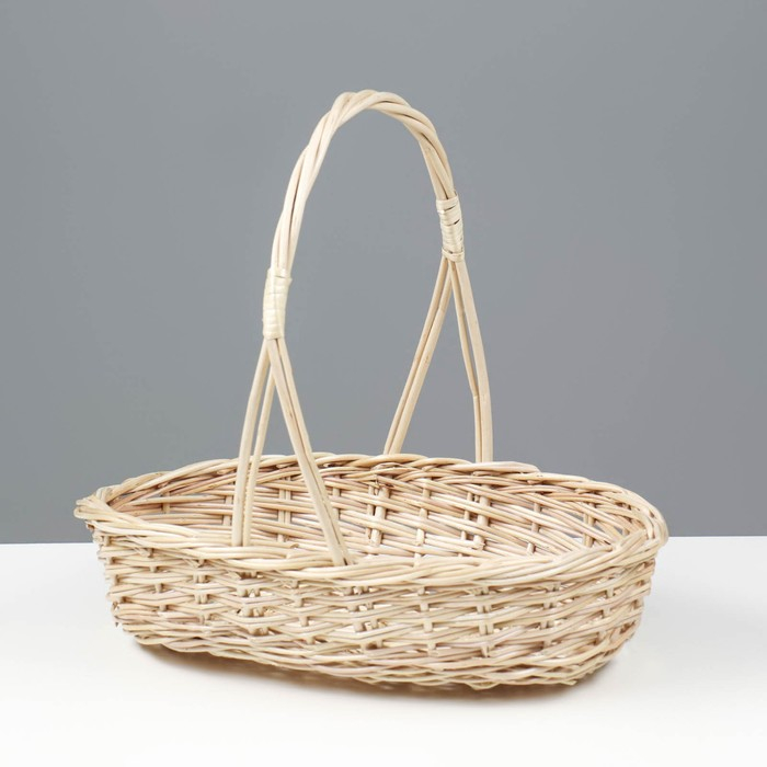 Корзина &laquo;Карина&raquo;, №1, дно:16&times;24 см, верх:30&times;24 см, H=7/27 см, лоза