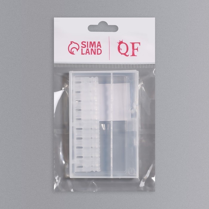 Органайзер для фрез, 10 отделений, 8,2 &times; 5,8 см, цвет прозрачный