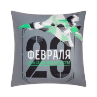 Подушка Этель "Самолет" 40х40 см, велюр, 100% п/э Подушка Этель "Самолет" 40х40 см, велюр, 100% п/э