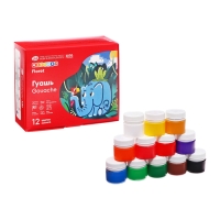 Гуашь 12 цветов, 15 мл, ЗХК "Цветик" (30411547) Гуашь 12 цветов, 15 мл, ЗХК "Цветик" (30411547)