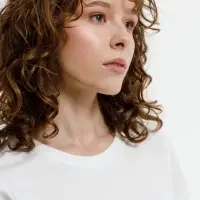 Футболка женская T-bolka Lady, белая (белоснежная), размер XXL Футболка женская T-bolka Lady, белая (белоснежная), размер XXL