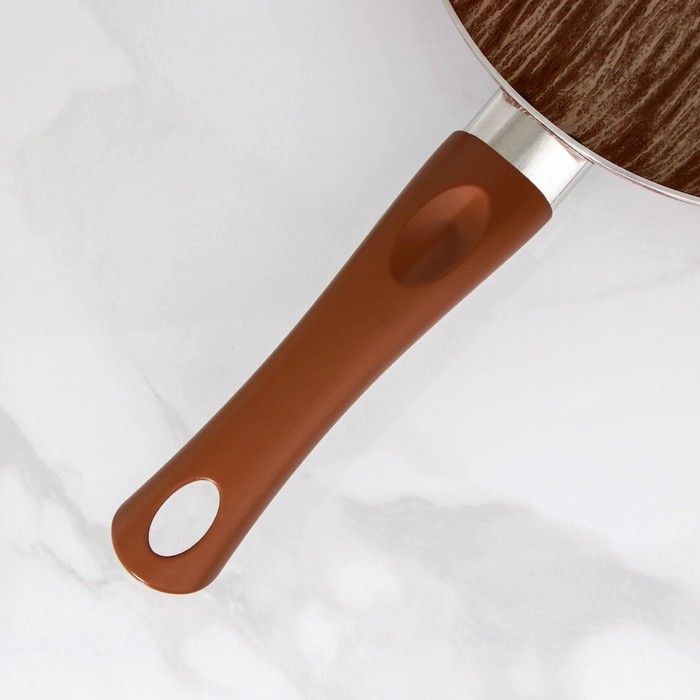 Сковорода глубокая Kantry, d=26 см, стеклянная крышка, пластиковая ручка, антипригарное покрытие, цвет бордовый Сковорода глубокая Kantry, d=26 см, стеклянная крышка, пластиковая ручка, антипригарное покрытие, цвет бордовый