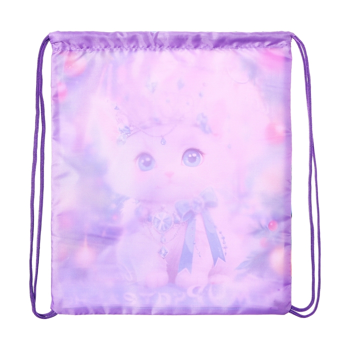 Новый год. Сумка под сладости 290 x 340 мм "Кошечка-принцесса" (мягкий полиэстер плотностью 210D)