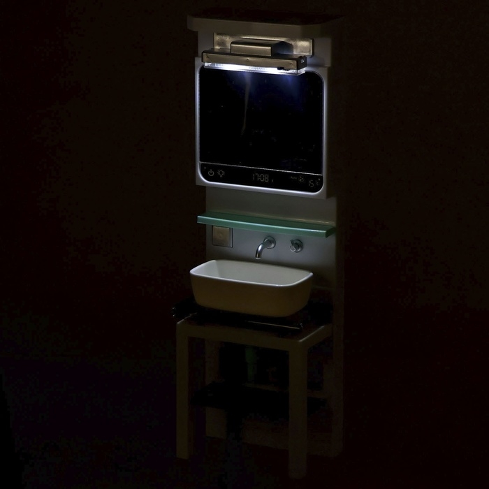 Набор мебели для кукол &laquo;Уборная&raquo;, раковина, зеркало, аксессуары