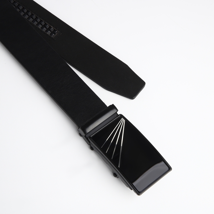 Ремень мужской «Великан», ширина 4 см, автомат, пряжка металл, цвет чёрный Ремень мужской «Великан», ширина 4 см, автомат, пряжка металл, цвет чёрный