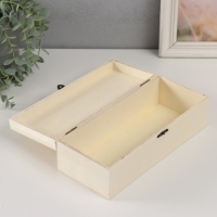 Шкатулка дерево под роспись "Прямоугольная" замок пряжка 26х11х8 см Шкатулка дерево под роспись "Прямоугольная" замок пряжка 26х11х8 см