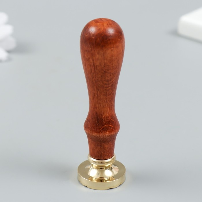 Печать для сургуча с деревянной ручкой Печать для сургуча с деревянной ручкой "Марка. Письмо" 9х2,5х2,5 см