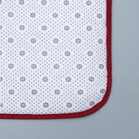 Коврик для ванной светящийся в темноте «Светящиеся грани», 50×80 см, цвет бордовый Коврик для ванной светящийся в темноте «Светящиеся грани», 50×80 см, цвет бордовый