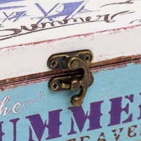 Шкатулка дерево кожзам "Летнее путешествие" 8х8х16 см Шкатулка дерево кожзам "Летнее путешествие" 8х8х16 см