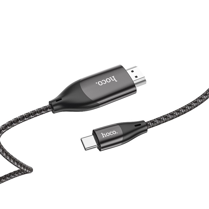Кабель Hoco UA16 Type-C - HDMI, 4K, 2 м, для устройств с USB-C 3.1 (DisplayPort Alt Mode) Кабель Hoco UA16 Type-C - HDMI, 4K, 2 м, для устройств с USB-C 3.1 (DisplayPort Alt Mode)
