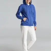 Толстовка на молнии с капюшоном Siverga 2.0, ярко-синяя, размер XS