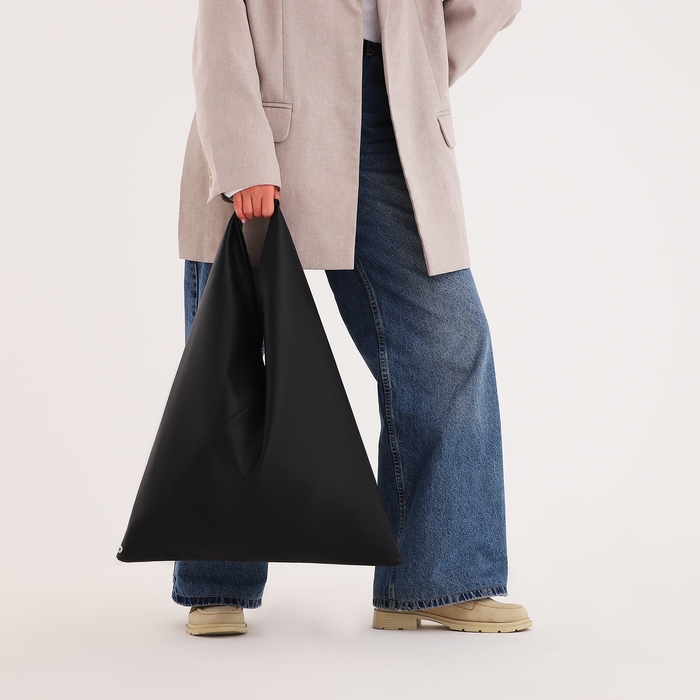 Сумка женская шопер на магните, цвет чёрный Сумка женская шопер на магните, цвет чёрный