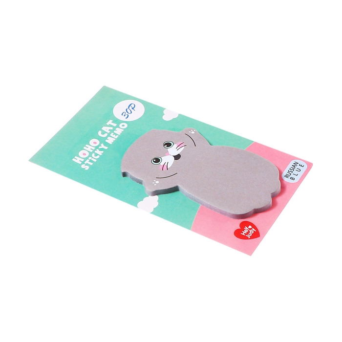 Блок для записей 35мм х 70мм 30л Серый котик