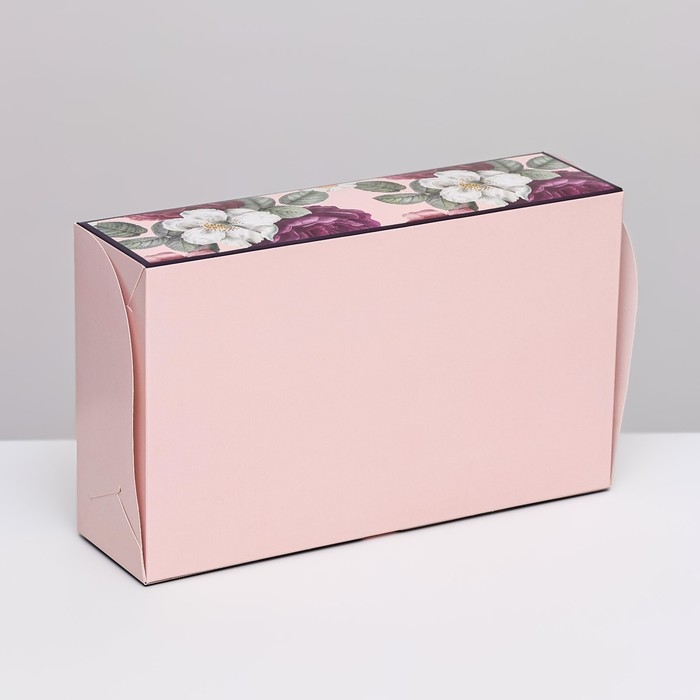 Коробка складная с окном под зефир Коробка складная с окном под зефир "FOR YOU", 25 х 15 х 7 см