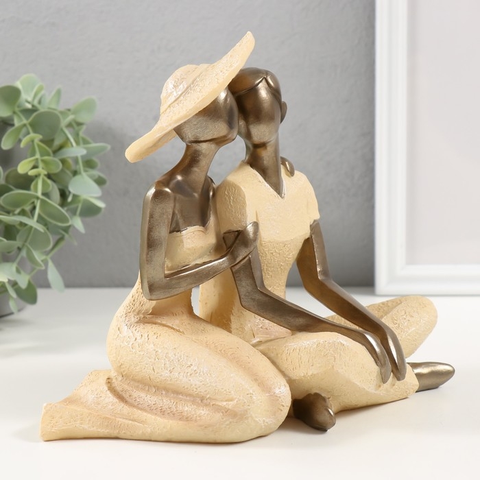 Сувенир полистоун "Стильная пара" 21х13х18 см