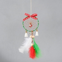 Ловец снов "Рождественский олень" с бубенцами 9х23 см Ловец снов "Рождественский олень" с бубенцами 9х23 см