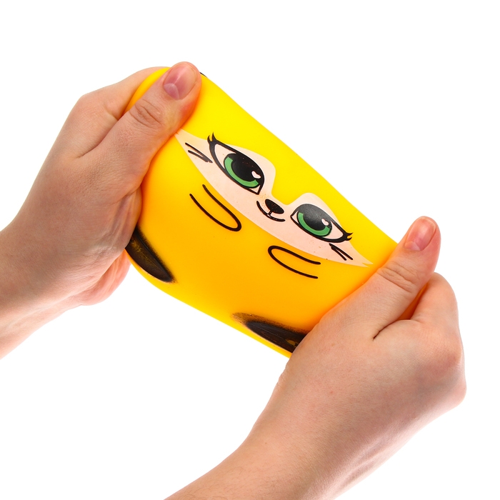 Антистресс сквиш мялка &laquo;Лисичка&raquo;,с пастой, в пакете