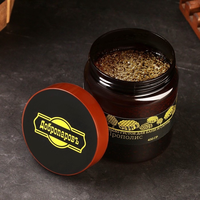 Мыло густое для волос и тела Мыло густое для волос и тела "Прополис" Honey, мёд, банное, Добропаровъ 450 г