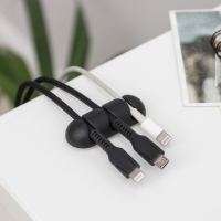 Зажимы для проводов Доляна, 2 шт, цвет МИКС Зажимы для проводов Доляна, 2 шт, цвет МИКС