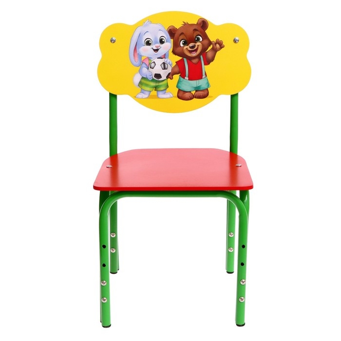 Стул детский &laquo;Зверята&raquo;, регулируемый, МИКС
