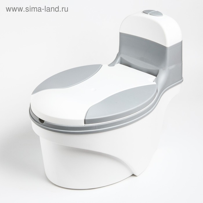 Горшок-унитаз, цвет белый/серый Горшок-унитаз, цвет белый/серый