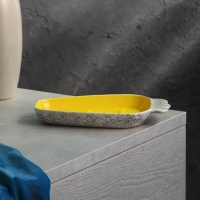 Форма для запекания керамическая «Персия», жёлтая, 1 сорт, Иран Форма для запекания керамическая «Персия», жёлтая, 1 сорт, Иран