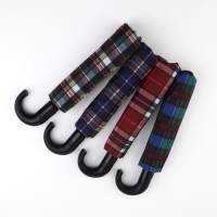 Зонт полуавтоматический &laquo;Крупная клетка&raquo;, 3 сложения, 8 спиц, R = 48/55 см, D = 110 см, цвет МИКС