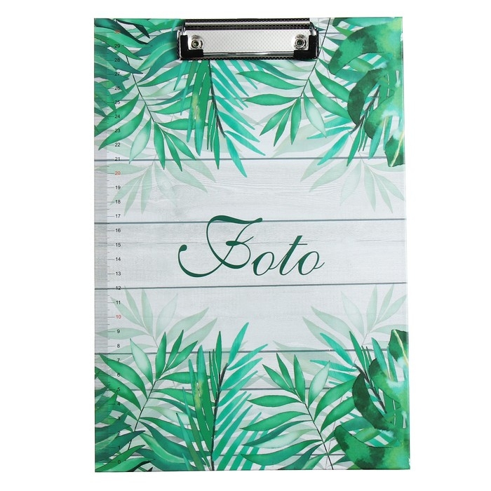 Планшет с прижимом формат А4 картон Планшет с прижимом формат А4 картон "Листья", МИКС