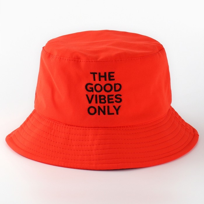 Панама Good vibes, цвет оранжевый, р-р 56 Панама Good vibes, цвет оранжевый, р-р 56