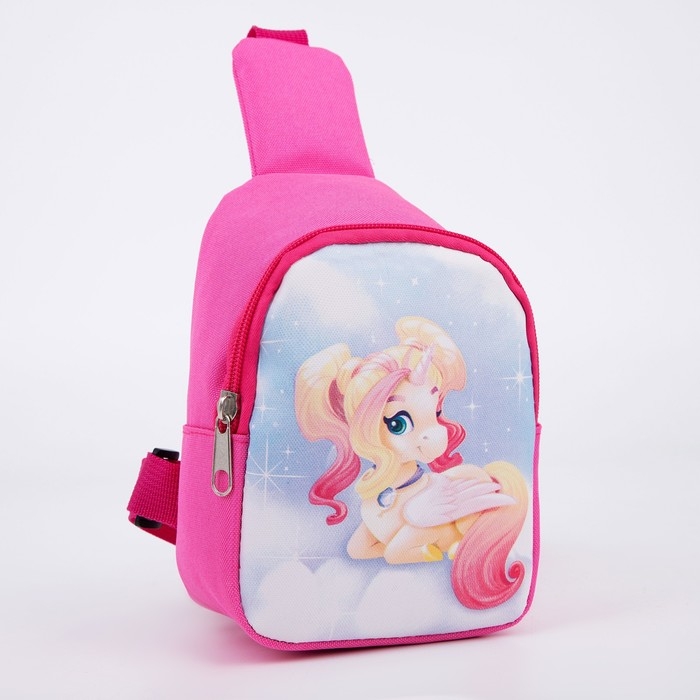 Сумка детская для девочки через плечо &laquo;Единорог&raquo;, 8 см х 13 см х 17 см