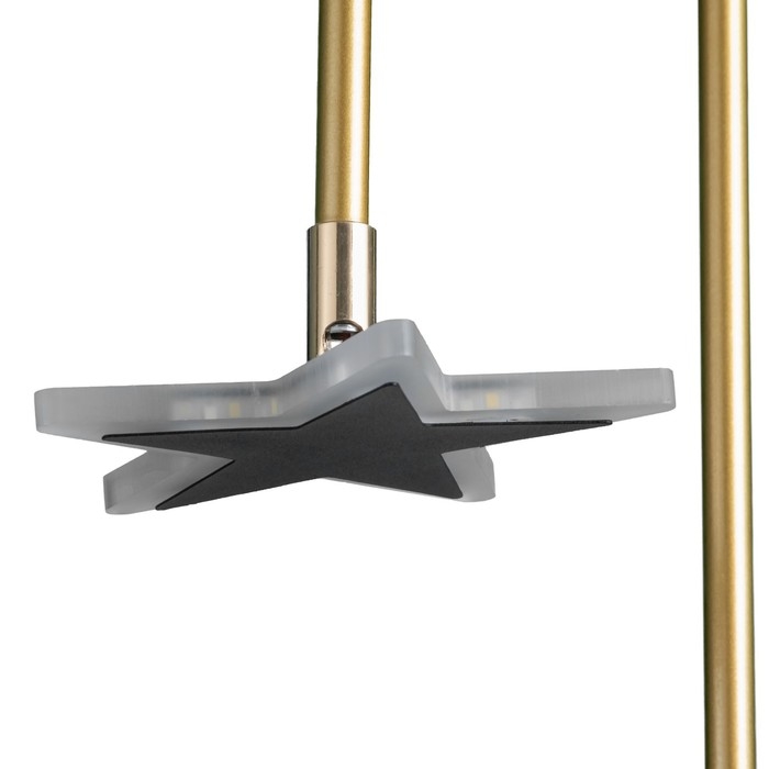 Бра 2485/2 LED 8Вт 4000К черно-золотой 24х46 см