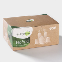 Набор керамический для специй и соусов на бамбуковой подставке BellaTenero, 5 предметов: 2 соусника 200 мл, сахарница 360 мл, солонка 120 мл, перечница 120 мл, цвет белый Набор керамический для специй и соусов на бамбуковой подставке BellaTenero, 5 предметов: 2 соусника 200 мл, сахарница 360 мл, солонка 120 мл, перечница 120 мл, цвет белый