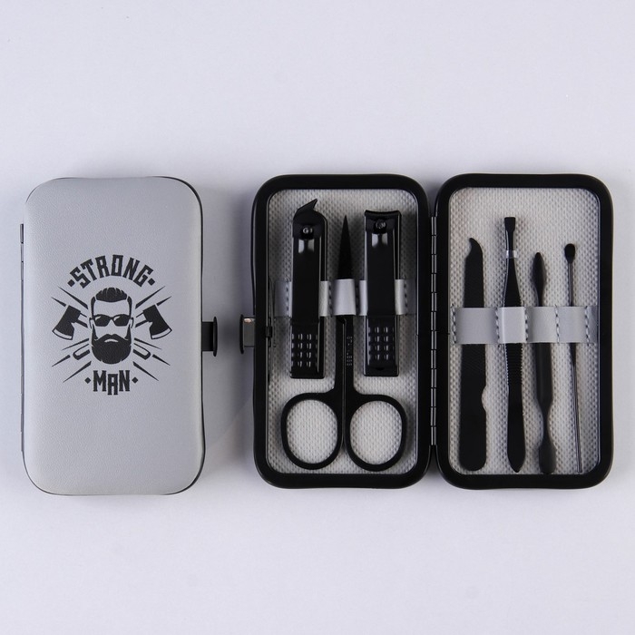 Маникюрный набор 7 предметов «Strong man», 10,8 х 6,7 см Маникюрный набор 7 предметов «Strong man», 10,8 х 6,7 см