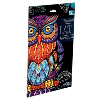 Фигурный пазл в рамке «Сова», на подложке, 76 деталей Фигурный пазл в рамке «Сова», на подложке, 76 деталей