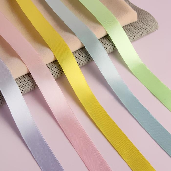 Набор атласных лент «Нежный», 5 шт, размер 1 ленты: 20 мм × 23 ± 1 м Набор атласных лент «Нежный», 5 шт, размер 1 ленты: 20 мм × 23 ± 1 м