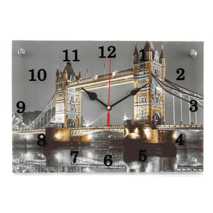 Часы-картина настенные, интерьерные Часы-картина настенные, интерьерные "Тауэрский Мост", бесшумные, 25 х 35 см