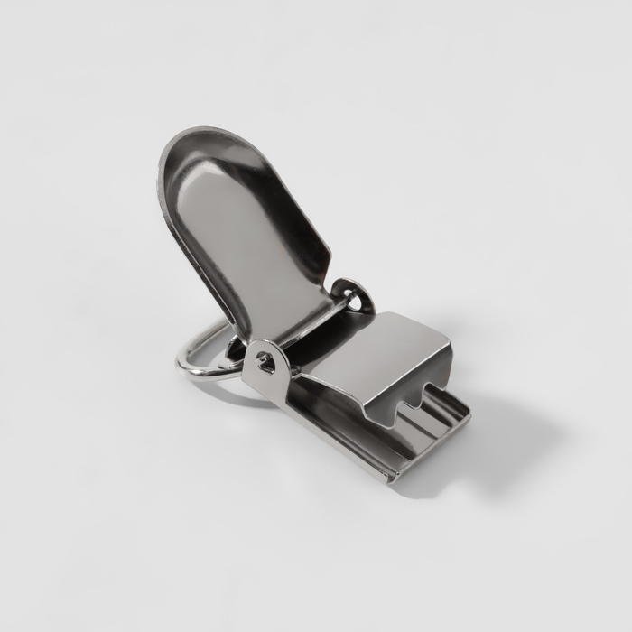 Клипсы для подтяжек, 2,5 &times; 1,5 см, 10 шт, цвет серебряный