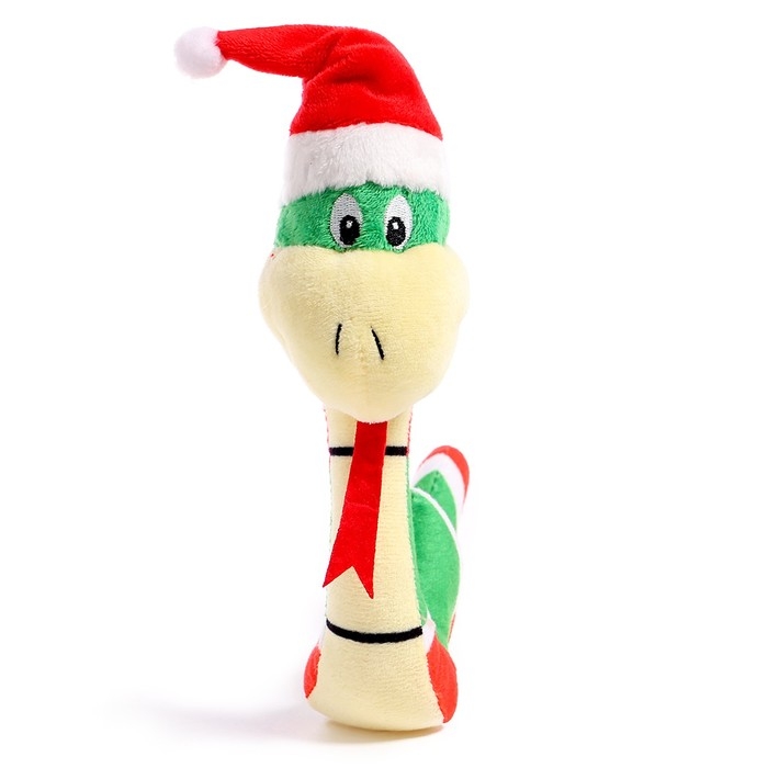 Новый год! Мягкая игрушка &laquo;Змея в новогодней шапочке&raquo;