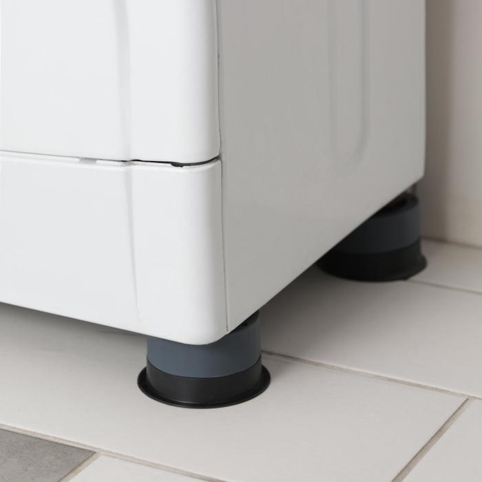 Набор подставок антивибрационных, для стиральной машины, 4 шт, 7,4&times;4,6 см, d=4,7 см