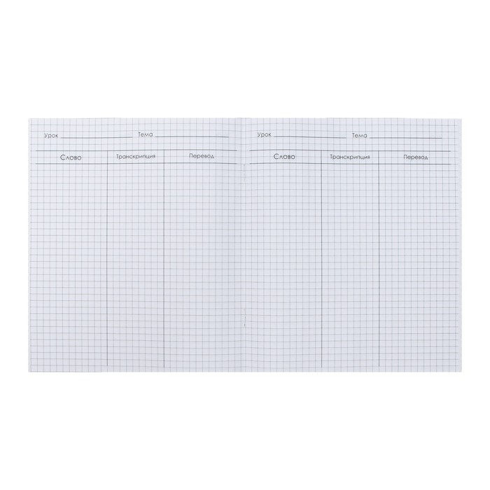 Тетрадь - словарик для записи иностранных слов, Calligrata, 48 листов в клетку, оригинальный блок Тетрадь - словарик для записи иностранных слов, Calligrata, 48 листов в клетку, оригинальный блок