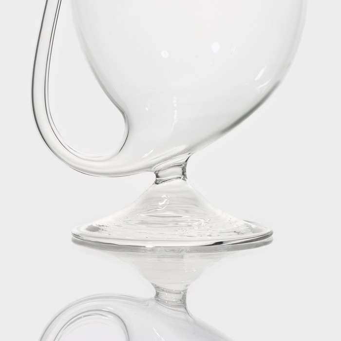 Бокал из стекла с трубочкой для вина Magistro &laquo;Пантера&raquo;, 300 мл