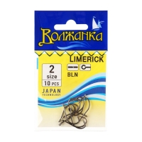 Крючки "Волжанка" Limerick № 2, 10 шт Крючки "Волжанка" Limerick № 2, 10 шт