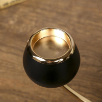 Подсвечник металл на 3 свечи "Тёмный рыцарь" чёрный матовый с золотом 36х24х12 см Подсвечник металл на 3 свечи "Тёмный рыцарь" чёрный матовый с золотом 36х24х12 см