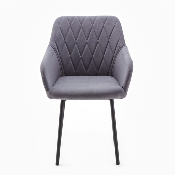 Стул "Либерти", Велюр графит/Черный