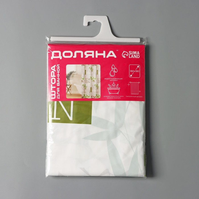 Штора для ванны Доляна «Дзен», 180×180 см, EVA Штора для ванны Доляна «Дзен», 180×180 см, EVA