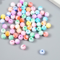 Бусины для творчества пластик "Разводы краски" цветные набор 20 гр 0,8х0,8х0,8 см Бусины для творчества пластик "Разводы краски" цветные набор 20 гр 0,8х0,8х0,8 см